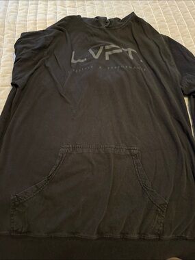 LVFT thin men’s training hoodie in black, XL, washed and ready to go!